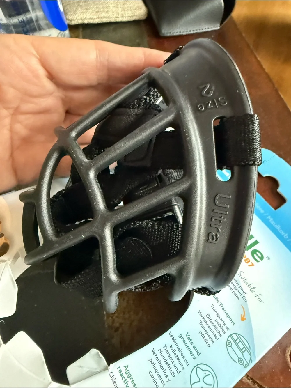 Baskerville ULTRA Basket Muzzle with Adjustable Straps - Size 2 - Brand New